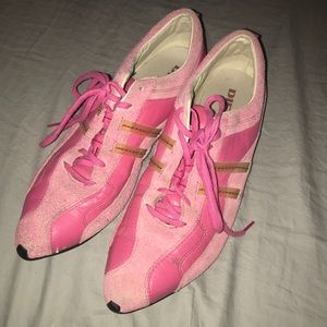 Pink Diesel Pointed Toe Sneakers | Poshmark